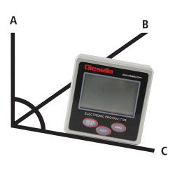 Diesella Digital Vinkelmler. IP54 