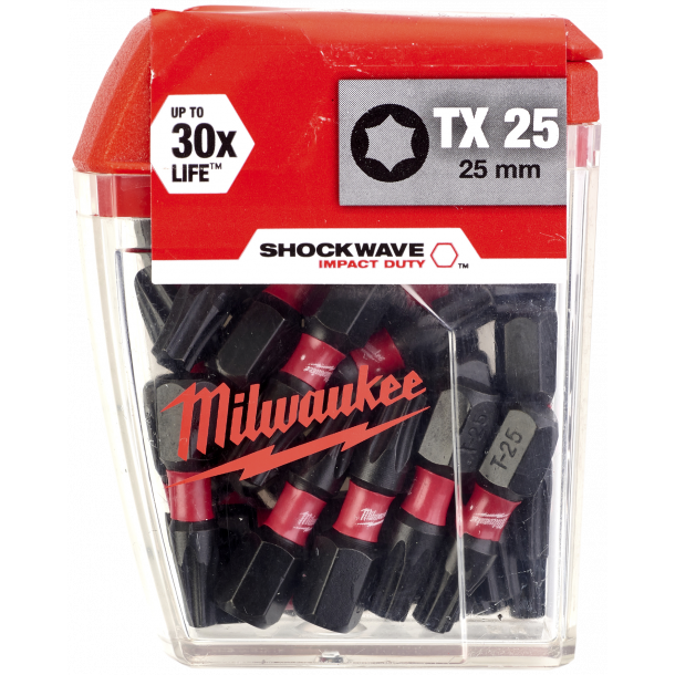 Slagbits Shockwave Impact Duty TX2525mm pk/25 Milwaukee