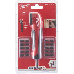 Vinkelskruetrkkerforsats inkl. 10 slagbits Milwaukee