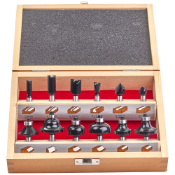 Frsere t/tr, 8mm skaft, st 12stk Milwaukee