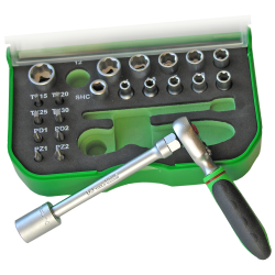 Top-/bitsst 1/4" 23 dele DJ TOOLS