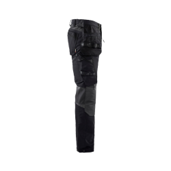 Hndvrker Buks 4-vejs Stretch Sort/sort m/hngelommer Blklder