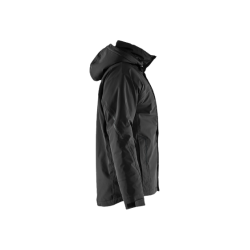 Letforet jakke 4-vejsstretch sort/sort  