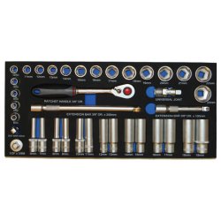 Vrktjsvogn XXL med 14 skuffer med 506 dele vrktj. Model 9145-506. Bl