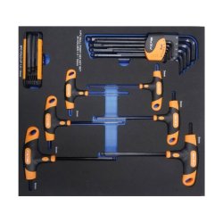 Vrktjsvogn XXL med 14 skuffer med 506 dele vrktj. Model 9145-506. Bl