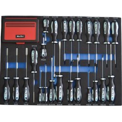 Vrktjsvogn XXL med 14 skuffer med 506 dele vrktj. Model 9145-506. Bl