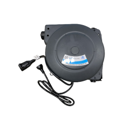 KABELOPRULLER AUT. PLAST M/JORD 15M 3X1,5MM2 230V 1000/2000W FLOWCONCEPT EL605153-G