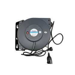 KABELOPRULLER AUT. PLAST M/JORD 15M 3X1,5MM2 230V 1000/2000W FLOWCONCEPT EL605153-G