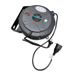 KABELOPRULLER AUT.  PLAST M/JORD 10M 3X1,5MM2 230V 1000/2000W FLOWCONCEPT EL610103