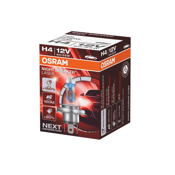 Osram Night Breaker Laser H4 12V 60/55W