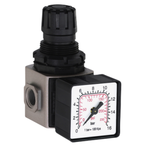 Flair reduktionsventil m/manometer 1/4