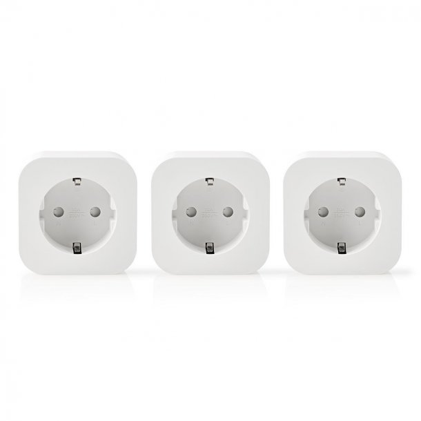 Wi-Fi Smart Plug 3 pak, Nedis WIFIP121FWT3