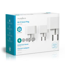 Wi-Fi Smart Plug 3 pak, Nedis WIFIP121FWT3