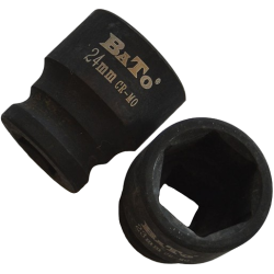 Slagtop 1/2" kort 6-kant