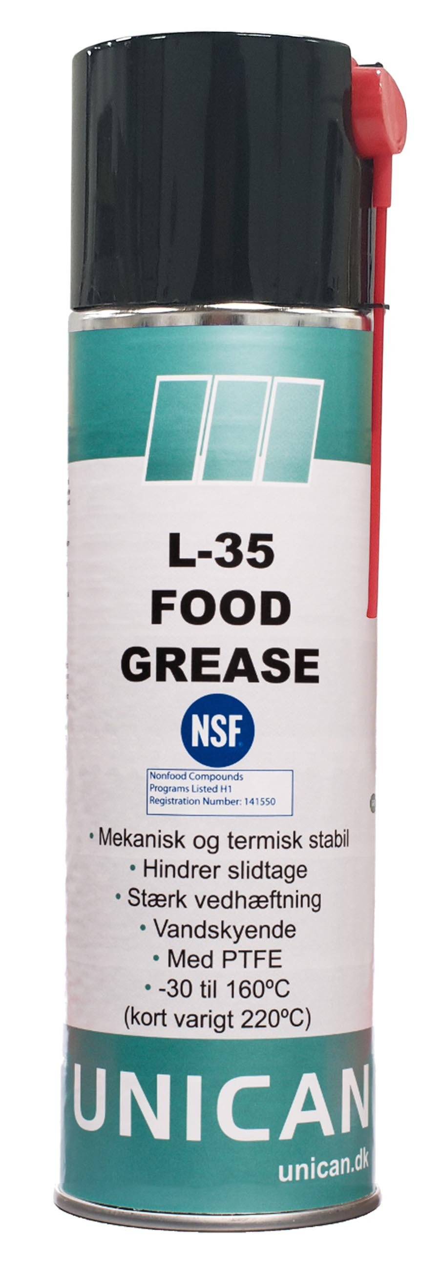L35 Food Grease Spray produkter Midtjysk industrisalg ApS